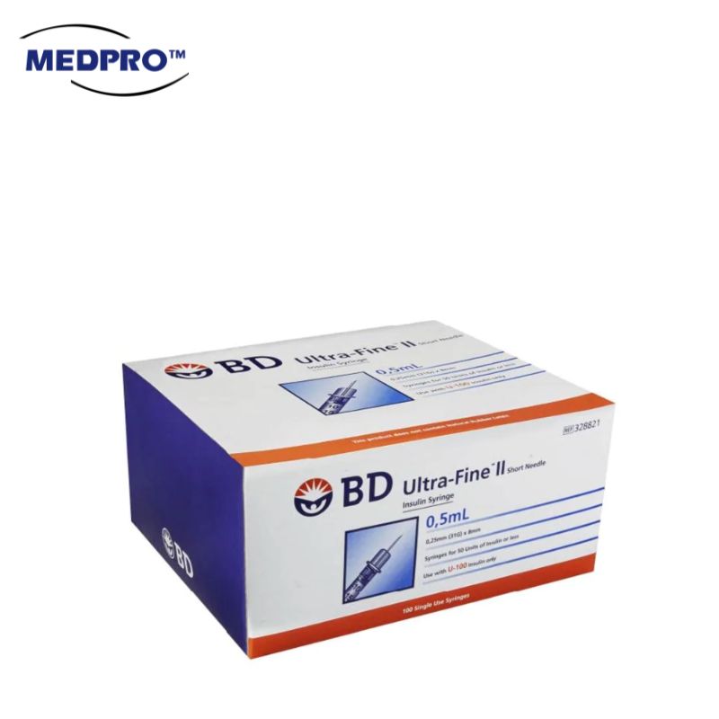 BD Ultra-FineTM Insulin Syringe 0.5ml (50units of insulin or less