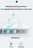 Waterproof Cotton Bed Sheet / Bed Mattress Cover / Mattress Protector Pad Fitted Sheet / Bed Linens with Elastic Corners (Single/Queen Size) - MEDPRO™ Medical Supplies