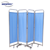 Blue Foldable Privacy Screens 4-Fold, 200cm L x 185cm H