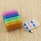 7 Days 4 Times Daily Medicine Storage Tablet Box with 28 compartments