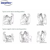 MEDPRO™ RiseUp Electric Sit to Stand Transfer Lift with Body Sling 230kg
