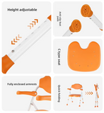 Foldable Toilet Shower Chair with Flip-up Armrest