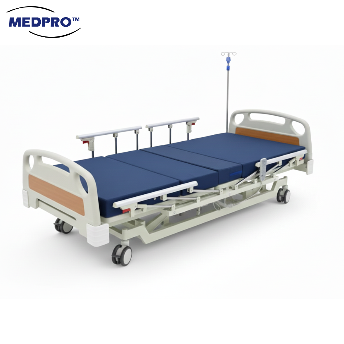 MEDPRO™ Electric 3 Functions Low Bed with 4 Side Rails & Backup Batter ...