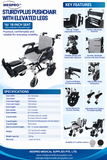 MEDPRO™ SturdyPlus Pushchair 16"/18" with Elevating Leg Rest
