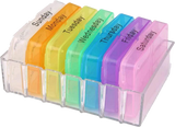 7 Days 4 Times Daily Medicine Storage Tablet Box with 28 compartments