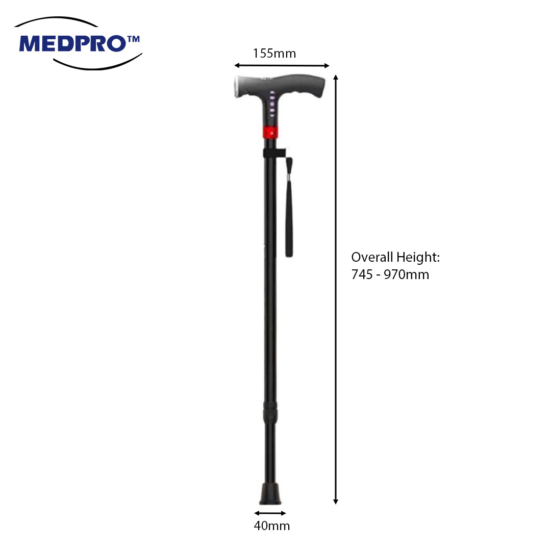 [NEW!] MEDPRO™ Intelligent Cane with FM Radio, Night Light & Emergency ...