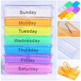 7 Days 4 Times Daily Medicine Storage Tablet Box with 28 compartments
