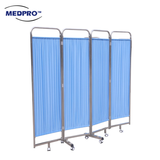 Blue Foldable Privacy Screens 4-Fold, 200cm L x 185cm H