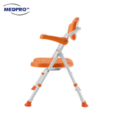 Foldable Toilet Shower Chair with Flip-up Armrest
