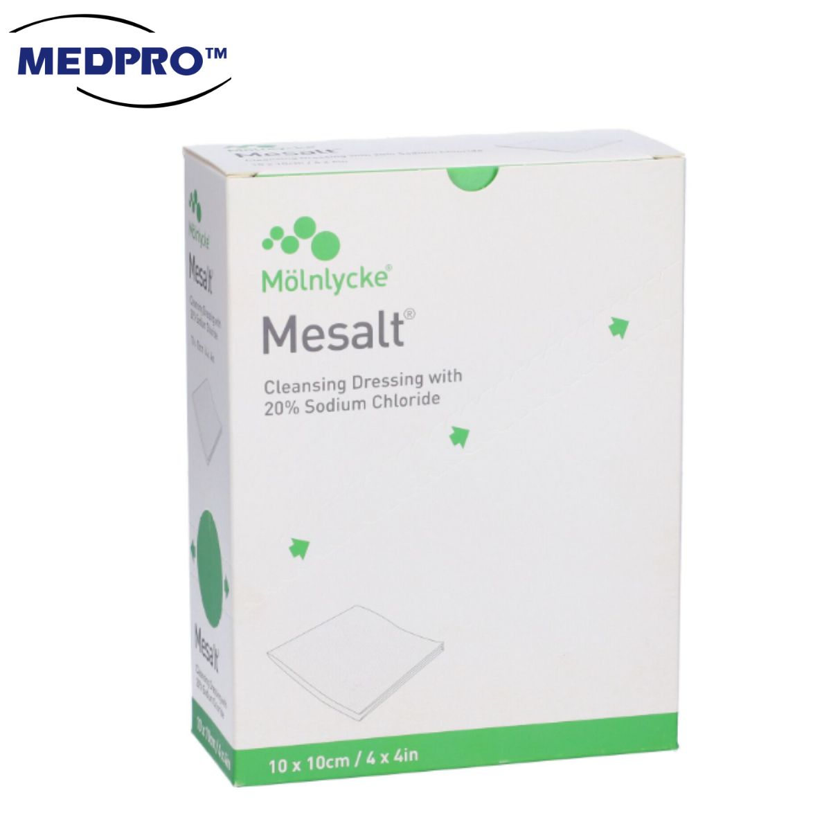 Mesalt Ribbon Molnlycke Mesalt Ribbon Gauze Dressing (2cm x 100cm) | (10cm x 10cm ...