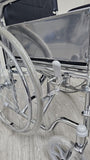 Chrome Elevating Wheel Chair