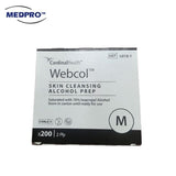 COVIDIEN Sterile Webcol Alcohol Swab, 2-Ply, 200pcs/Box (2 Sizes Available!)