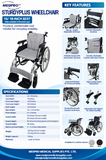 MEDPRO™ SturdyPlus Wheelchair 16"/18"