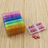 7 Days 4 Times Daily Medicine Storage Tablet Box with 28 compartments
