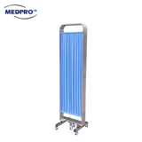 Blue Foldable Privacy Screens 4-Fold, 200cm L x 185cm H