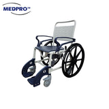 MEDPRO™ Self-Propel Anti-rust Plastic Mobile Toilet Commode Chair with Wheels