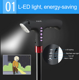 [NEW!] MEDPRO™ Intelligent Cane with FM Radio, Night Light & Emergency Alarm [Adjustable Height]