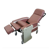 Manual Reclining Geriatric Chair with Tray