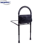 Sturdy & Adjustable Bed Rail Bar with Extra Foot Support & Bed Strap - MEDPRO™ Medical Supplies