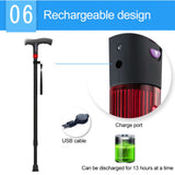 [NEW!] MEDPRO™ Intelligent Cane with FM Radio, Night Light & Emergency Alarm [Adjustable Height]