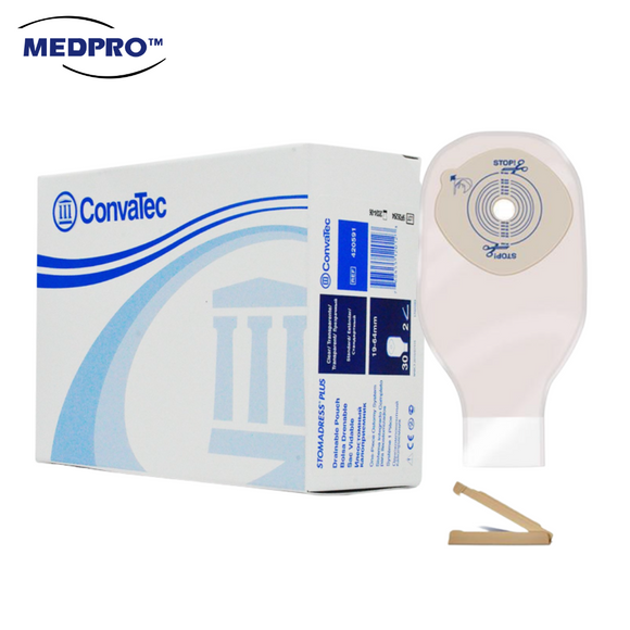 EXP: 05/2028] ConvaTec Stomadress Plus Drainable Pouch , Stoma Bag
