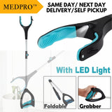 Foldable Lightweight Hand Grab Tool with LED Light - MEDPRO™ Medical Supplies