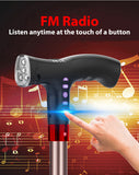 [NEW!] MEDPRO™ Foldable Seat Cane with FM Radio, Night Light, Emergency Alarm & Adjustable Height Seat