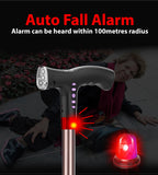 [NEW!] MEDPRO™ Foldable Seat Cane with FM Radio, Night Light, Emergency Alarm & Adjustable Height Seat