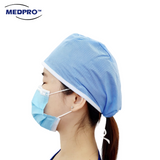 Non-woven Disposable Tie On Nurse / Surgical Cap Tie-On 100pcs/pack