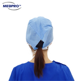 Non-woven Disposable Tie On Nurse / Surgical Cap Tie-On 100pcs/pack