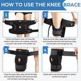 MEDPRO™ Hinged Knee Brace, Adjustable Compression Knee Support, Open Patella Knee Wrap