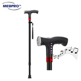 [NEW!] MEDPRO™ Intelligent Cane with FM Radio, Night Light & Emergency Alarm [Adjustable Height]