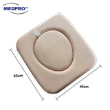 Anti-Rust Aluminium Alloy Foldable, Portable & Adjustable Mobile Commode Chair with 4 Wheels & 4 Brakes / Locks - MEDPRO™ Medical Supplies