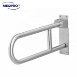 Folding U-Shaped Toilet Grab Bar (Stainless Steel) 60cm