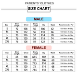 Easy to Don Patients' Velcro Clothes Shirt and Shorts