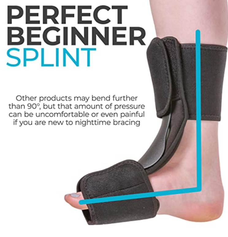 MEDPRO™ Open Night Splint Rigid Support for Foot Drop, Plantar Fasciit ...