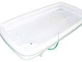 Inflatable Bed Shower Bath Basin Full Set with Air Pump, Water Bag and Washing Nozzle for Patients - MEDPRO™ Medical Supplies