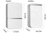 Long Range Wireless Doorbell for Patients at Home - 2 Call Bells with 1 Ring Speaker (Local Plug) for Toilet & Bedside - MEDPRO™ Medical Supplies