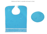 MEDPRO™ Adult Bib with Pocket in PVC Plain Blue 45cm x 65cm (Waterproof & Reusable!) - MEDPRO™ Medical Supplies