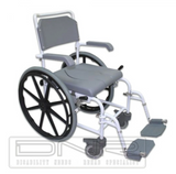 Deluxe Self-Propel Mobile Toilet Commode Chair - MEDPRO™ Medical Supplies