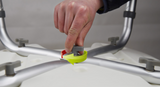 Curved Toilet Shower Chair with Suction Base & Adjustable Height Legs