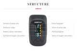 JPD-500D OLED Jumper Finger Pulse Oximeter with Alarm Setting [FDA Approved] + 9months warranty