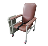 Mobile Non-Recline Geriatric Chair With Tray