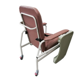 Mobile Non-Recline Geriatric Chair With Tray
