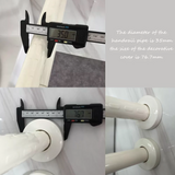Stainless Steel + ABS Toilet Grab Bar (30/50/60/80cm) - MEDPRO™ Medical Supplies