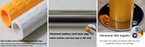 Stainless Steel + ABS Toilet Grab Bar (30/50/60/80cm) - MEDPRO™ Medical Supplies