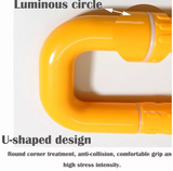 Folding U-Shaped Toilet Grab Bar (Stainless Steel + ABS) 60cm