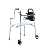 MEDPRO™ NEW Style Foldable Walking Frame / Rollator Walker + Wide Chair Seat with Adjustable Height Full Set[Fall Prevention for Elderly] - MEDPRO™ Medical Supplies