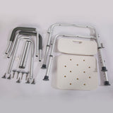 Toilet Shower Chair with Removable Backrest, Handle & Adjustable Height Legs - MEDPRO™ Medical Supplies